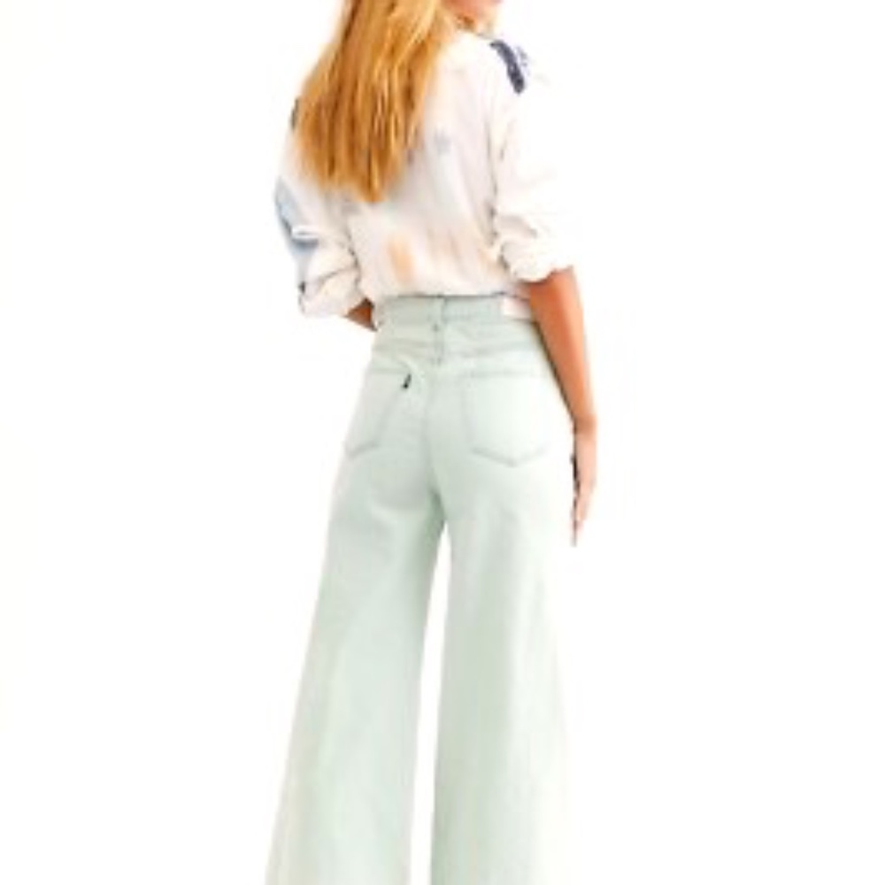 Free People Neon Blonde Siren Sweep Jeans